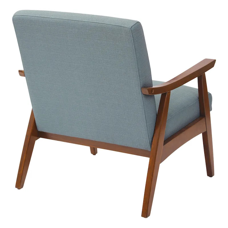 Sillón Mid-Century con Estructura de Madera Maciza – Varios Colores