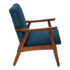 Sillón Mid-Century con Estructura de Madera Maciza – Varios Colores