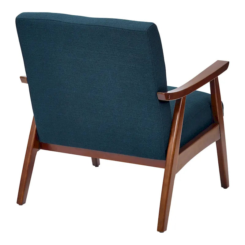 Sillón Mid-Century con Estructura de Madera Maciza – Varios Colores
