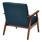 Sillón Mid-Century con Estructura de Madera Maciza – Varios Colores