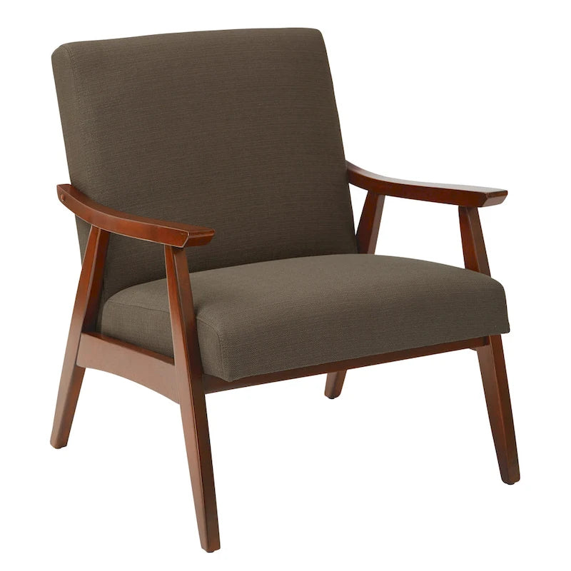 Sillón Mid-Century con Estructura de Madera Maciza – Varios Colores