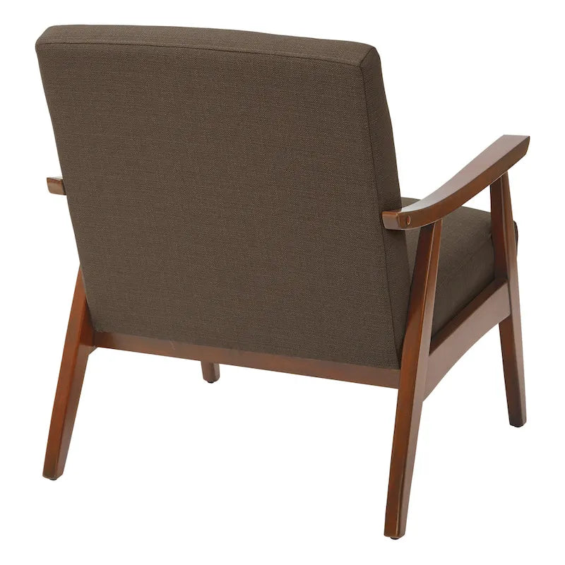 Sillón Mid-Century con Estructura de Madera Maciza – Varios Colores