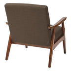 Sillón Mid-Century con Estructura de Madera Maciza – Varios Colores