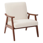 Sillón Mid-Century con Estructura de Madera Maciza – Varios Colores