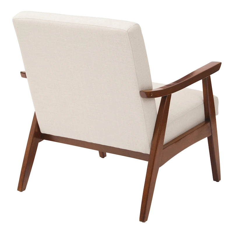 Sillón Mid-Century con Estructura de Madera Maciza – Varios Colores