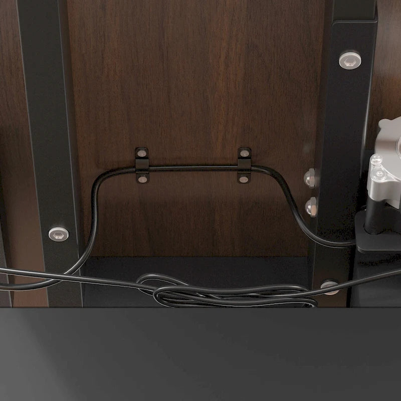 Escritorio de oficina de altura ajustable de 63" – Ergonómico para sentarse y levantarse con almacenamiento