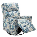 Sillón reclinable manual Floral Wingback – Giratorio, Balancín y Deslizante