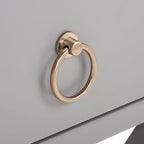 Mesa de Noche Auxiliar de 1 Cajón Estilo Campaña – Madera de Acacia, 4 Colores