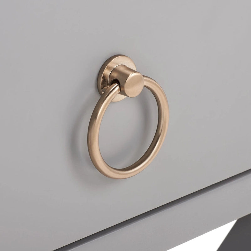 Mesa de Noche Auxiliar de 1 Cajón Estilo Campaña – Madera de Acacia, 4 Colores