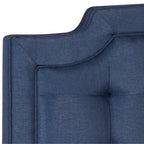 Cabecero tapizado capitoné King – Gris topo, estilo Hollywood Glam