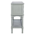 Mesa consola rústica con 2 cajones y 2 puertas – 119 cm de ancho, 4 acabados