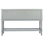 Mesa consola rústica con 2 cajones y 2 puertas – 119 cm de ancho, 4 acabados