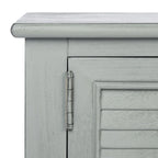 Mesa consola rústica con 2 cajones y 2 puertas – 119 cm de ancho, 4 acabados