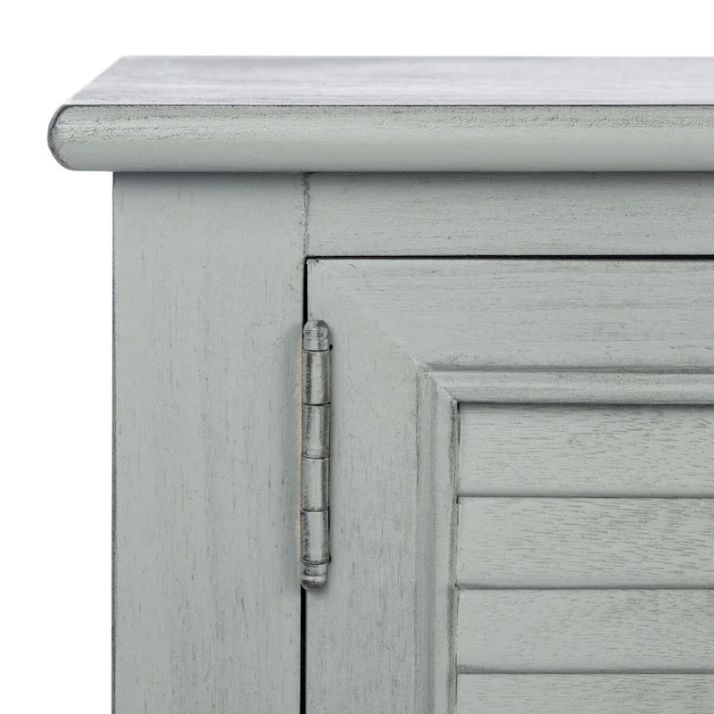 Mesa consola rústica con 2 cajones y 2 puertas – 119 cm de ancho, 4 acabados