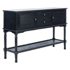 Mesa consola rústica con 2 cajones y 2 puertas – 119 cm de ancho, 4 acabados