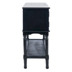 Mesa consola rústica con 2 cajones y 2 puertas – 119 cm de ancho, 4 acabados