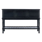 Mesa consola rústica con 2 cajones y 2 puertas – 119 cm de ancho, 4 acabados