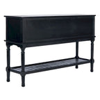 Mesa consola rústica con 2 cajones y 2 puertas – 119 cm de ancho, 4 acabados