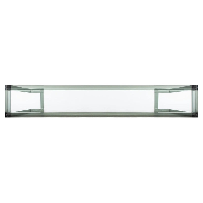 Mesa consola moderna de acrílico – Transparente, 60"An. x 10"Prof. x 30"Al.