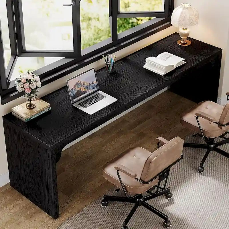 Escritorio de ordenador extragrande de 70.87", escritorio doble para oficina en casa