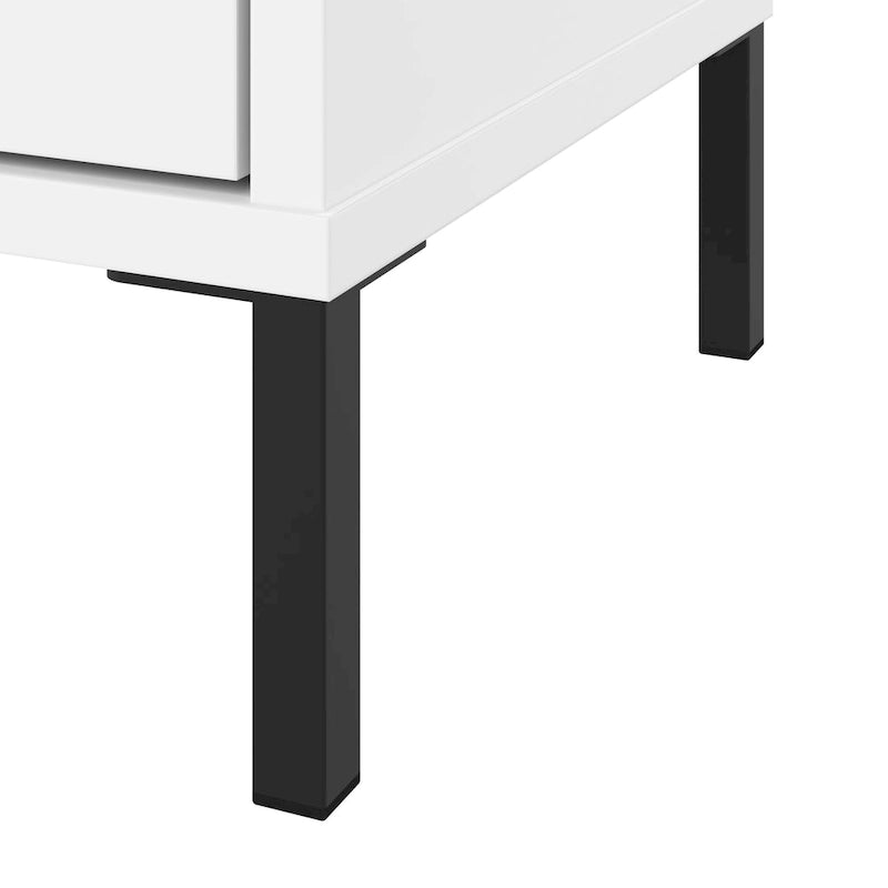 Organizador de Almacenamiento de 6 Cubos Estantería con Patas de Acero – Estantes Ajustables