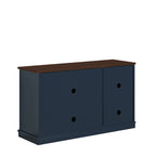 Mueble de TV de madera rústica natural de 48 pulg. - Para televisores de hasta 55 pulg.