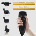 Sillones reclinables elevadores de cuero genuino con motor dual, masaje y calor, puertos USB