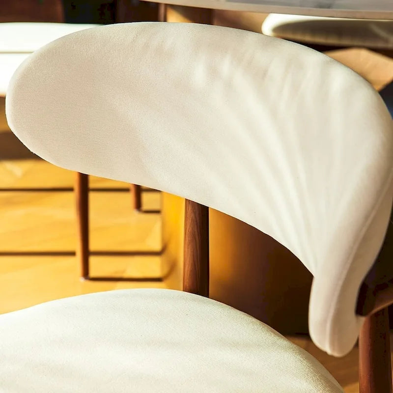 Mesa de comedor redonda moderna – Encimera de piedra sinterizada blanca y pedestal de carbono bronce